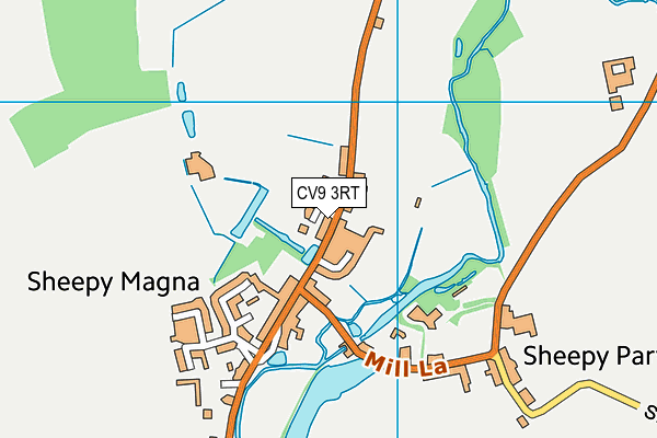 CV9 3RT map - OS VectorMap District (Ordnance Survey)