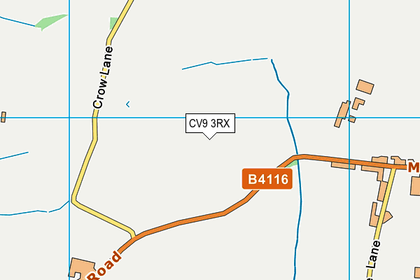 CV9 3RX map - OS VectorMap District (Ordnance Survey)