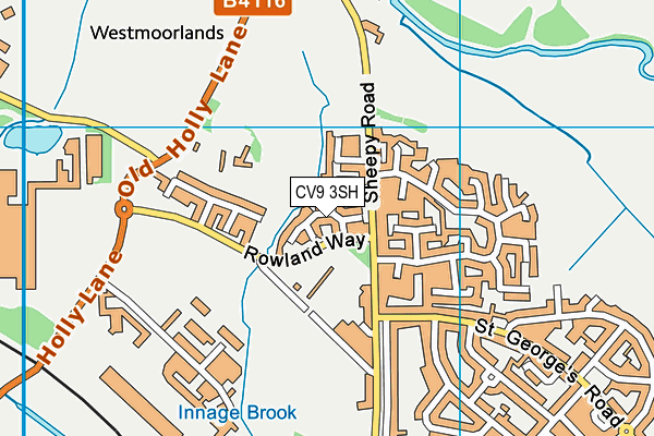 CV9 3SH map - OS VectorMap District (Ordnance Survey)