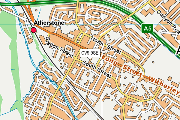 CV9 9SE map - OS VectorMap District (Ordnance Survey)