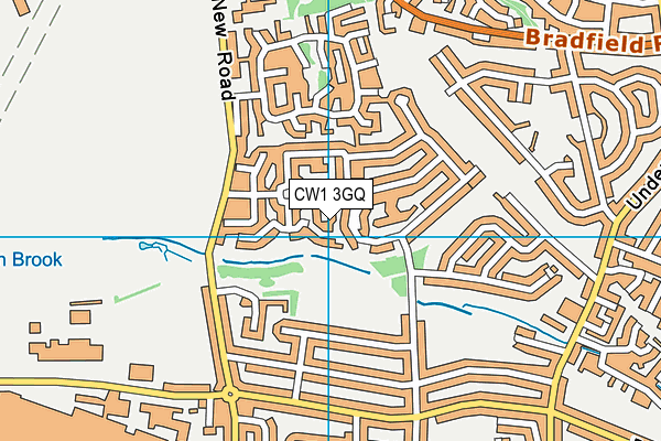 CW1 3GQ map - OS VectorMap District (Ordnance Survey)