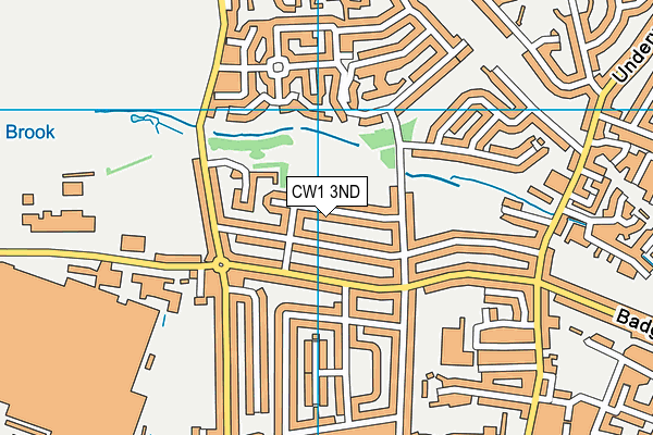 CW1 3ND map - OS VectorMap District (Ordnance Survey)