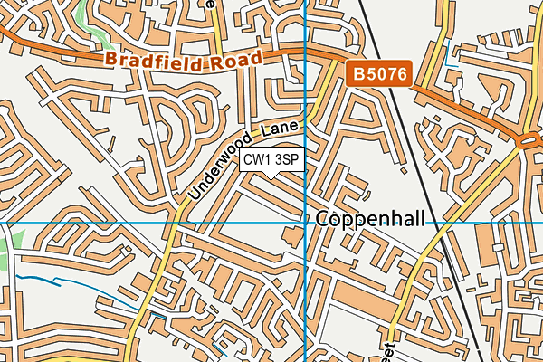 CW1 3SP map - OS VectorMap District (Ordnance Survey)