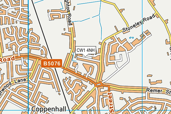 CW1 4NH map - OS VectorMap District (Ordnance Survey)