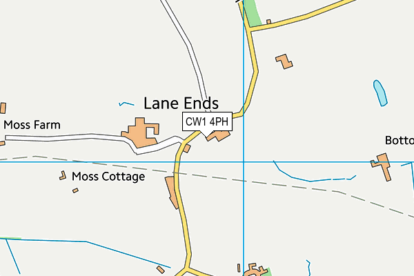 CW1 4PH map - OS VectorMap District (Ordnance Survey)