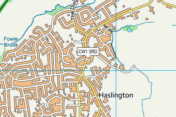 CW1 5RD map - OS VectorMap District (Ordnance Survey)