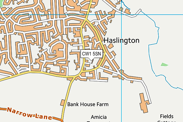 CW1 5SN map - OS VectorMap District (Ordnance Survey)