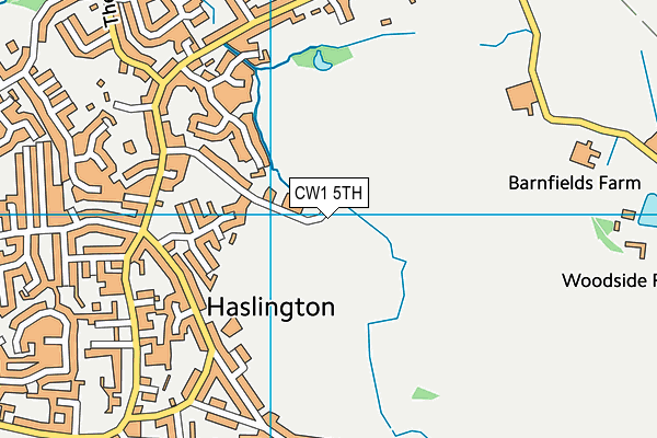 CW1 5TH map - OS VectorMap District (Ordnance Survey)