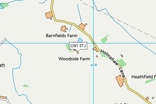 CW1 5TJ map - OS VectorMap District (Ordnance Survey)