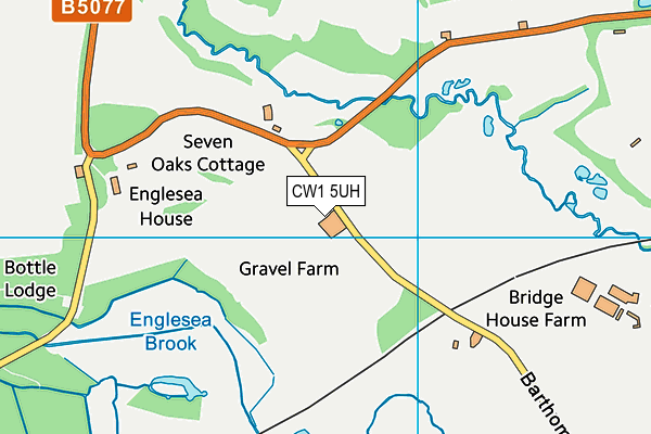 CW1 5UH map - OS VectorMap District (Ordnance Survey)