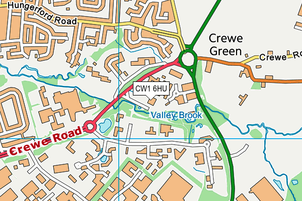 Bannatyne Health Club (Crewe) map (CW1 6HU) - OS VectorMap District (Ordnance Survey)