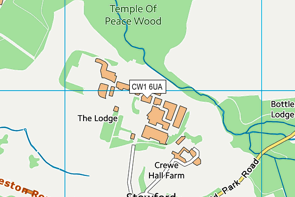 CW1 6UA map - OS VectorMap District (Ordnance Survey)