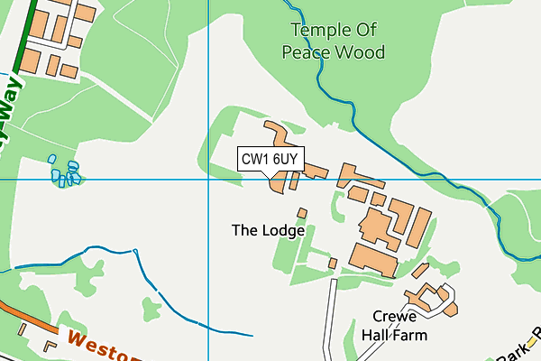 CW1 6UY map - OS VectorMap District (Ordnance Survey)