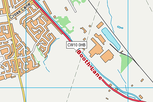 CW10 0HB map - OS VectorMap District (Ordnance Survey)