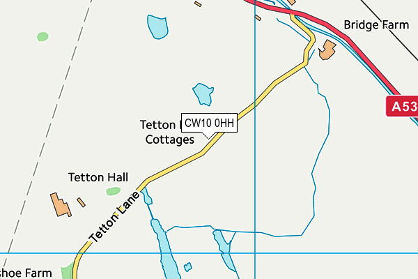 CW10 0HH map - OS VectorMap District (Ordnance Survey)