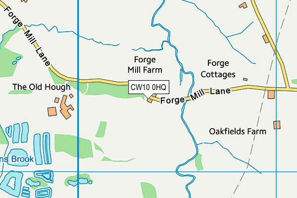 CW10 0HQ map - OS VectorMap District (Ordnance Survey)