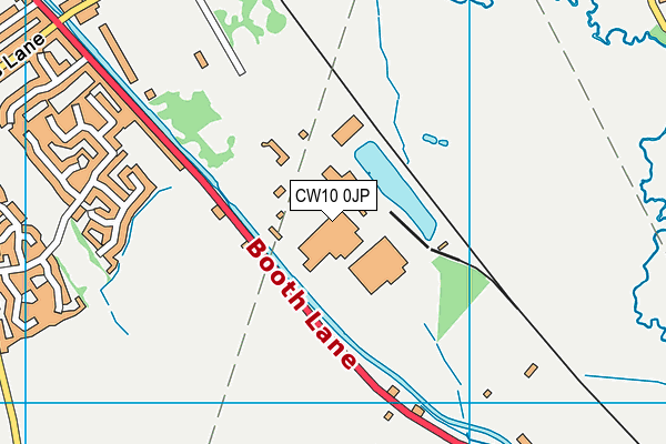 CW10 0JP map - OS VectorMap District (Ordnance Survey)