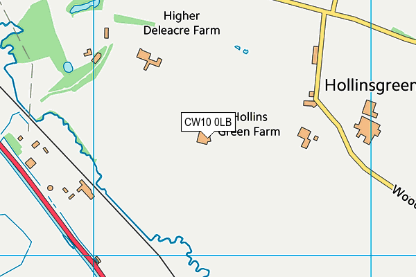 CW10 0LB map - OS VectorMap District (Ordnance Survey)