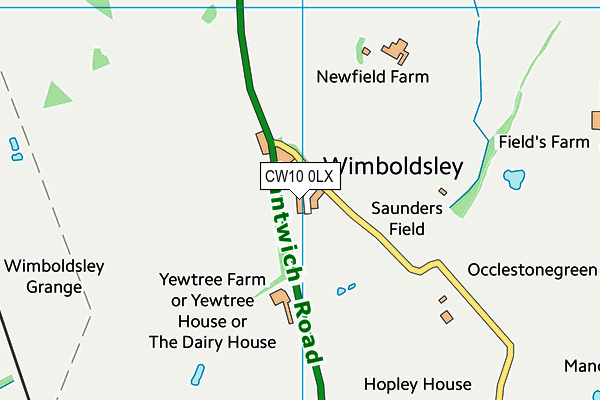 CW10 0LX map - OS VectorMap District (Ordnance Survey)