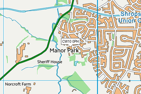 Map of MANOR CARE HOME LIMITED at district scale