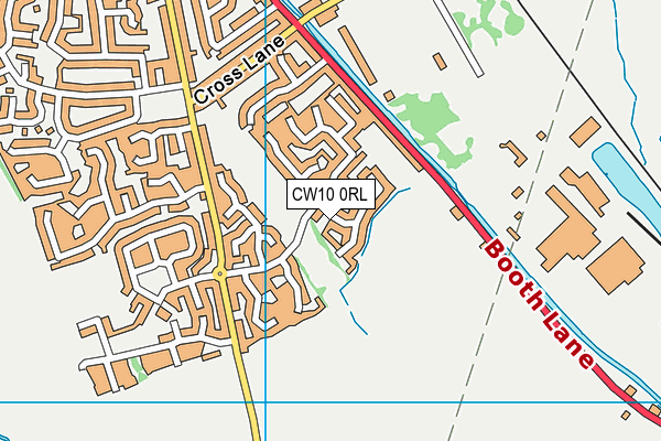 CW10 0RL map - OS VectorMap District (Ordnance Survey)