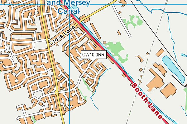 CW10 0RR map - OS VectorMap District (Ordnance Survey)