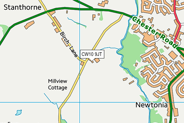 CW10 9JT map - OS VectorMap District (Ordnance Survey)