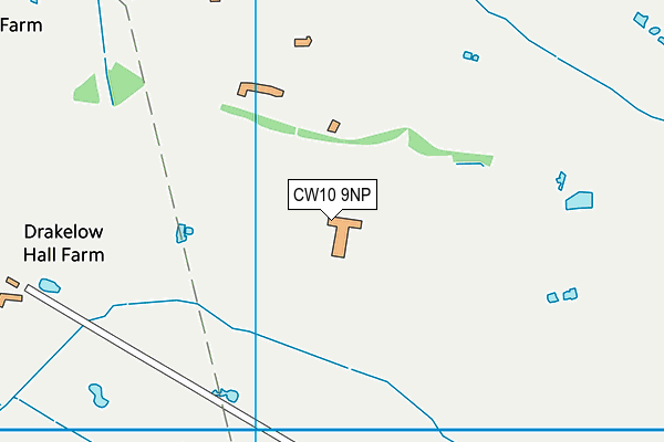 CW10 9NP map - OS VectorMap District (Ordnance Survey)