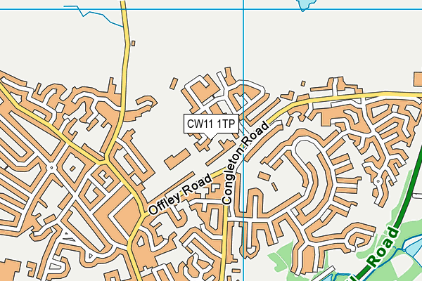 CW11 1TP map - OS VectorMap District (Ordnance Survey)