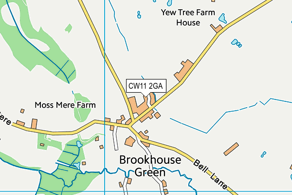 Map of THE COURTYARD (BROOKHOUSE GREEN) MANAGEMENT LIMITED at district scale
