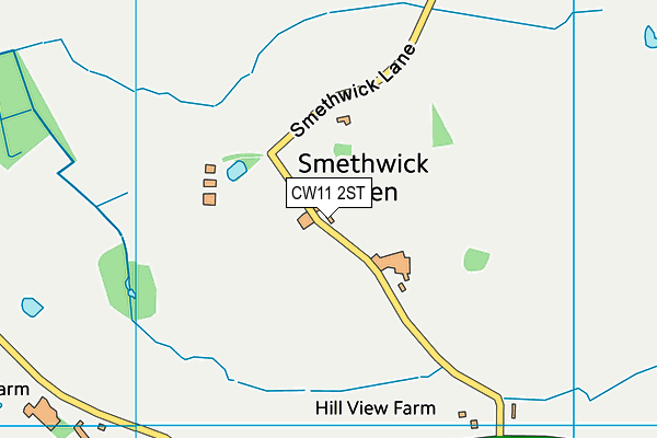 Map of SMETHWICK HALL BARNS LIMITED at district scale
