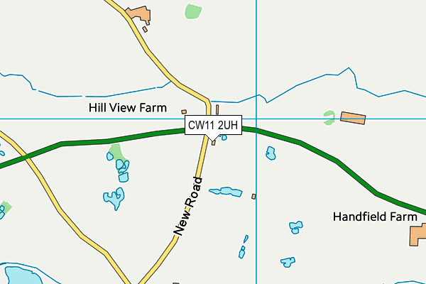 CW11 2UH map - OS VectorMap District (Ordnance Survey)