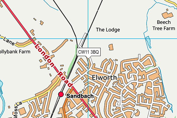 Map of SANDBACH PRIDE CIC at district scale