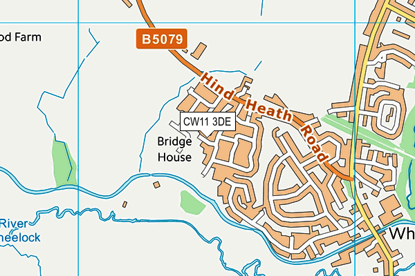 CW11 3DE map - OS VectorMap District (Ordnance Survey)