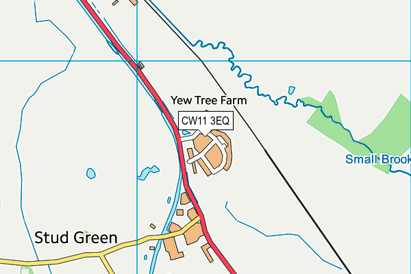 CW11 3EQ map - OS VectorMap District (Ordnance Survey)