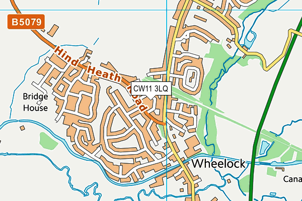 CW11 3LQ map - OS VectorMap District (Ordnance Survey)