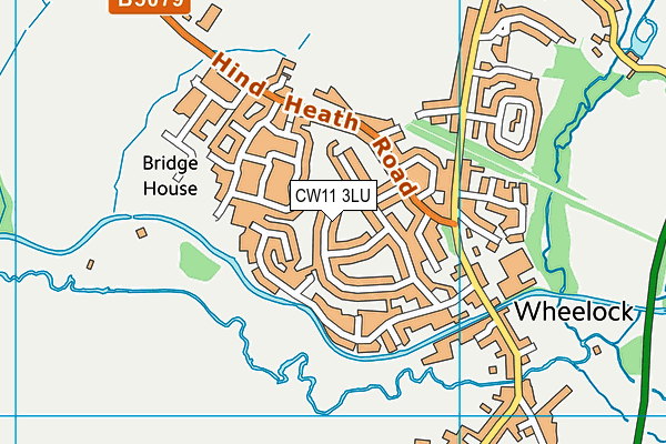 CW11 3LU map - OS VectorMap District (Ordnance Survey)