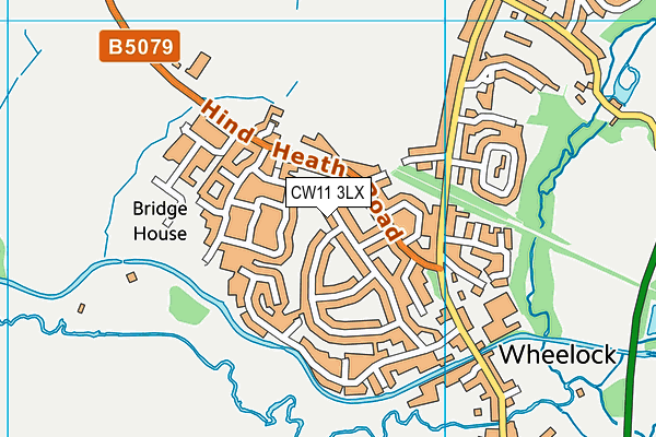 CW11 3LX map - OS VectorMap District (Ordnance Survey)