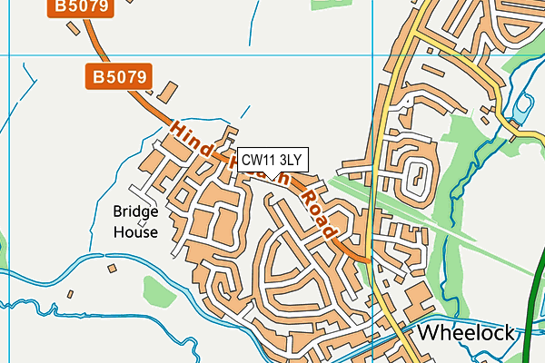 CW11 3LY map - OS VectorMap District (Ordnance Survey)