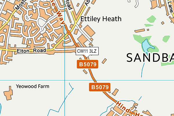 Map of SANDBACH REPAIR CENTRE LIMITED at district scale