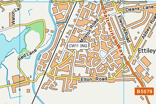 CW11 3NG map - OS VectorMap District (Ordnance Survey)