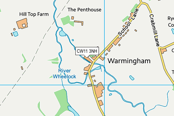 CW11 3NH map - OS VectorMap District (Ordnance Survey)