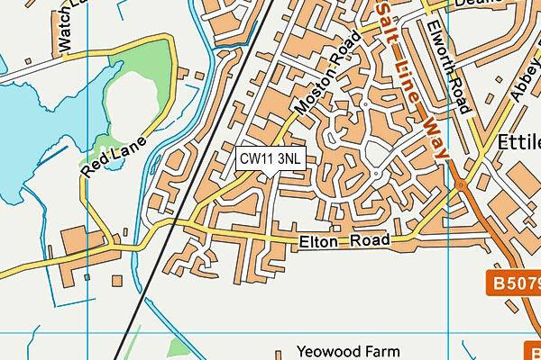 CW11 3NL map - OS VectorMap District (Ordnance Survey)