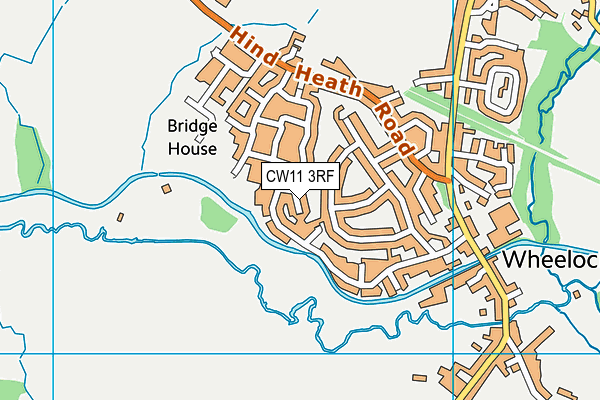 CW11 3RF map - OS VectorMap District (Ordnance Survey)