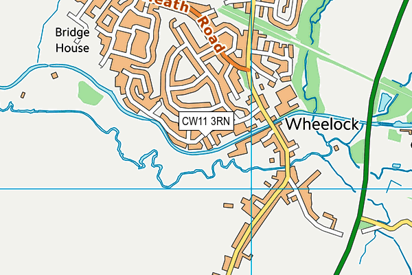 CW11 3RN map - OS VectorMap District (Ordnance Survey)