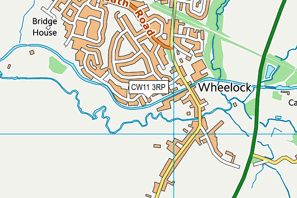 CW11 3RP map - OS VectorMap District (Ordnance Survey)