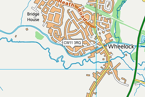 CW11 3RQ map - OS VectorMap District (Ordnance Survey)