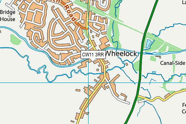 CW11 3RR map - OS VectorMap District (Ordnance Survey)