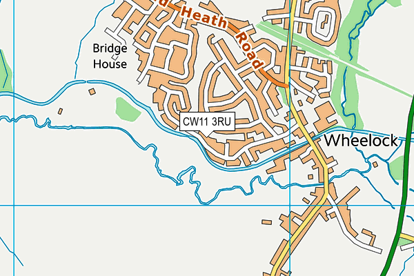 CW11 3RU map - OS VectorMap District (Ordnance Survey)