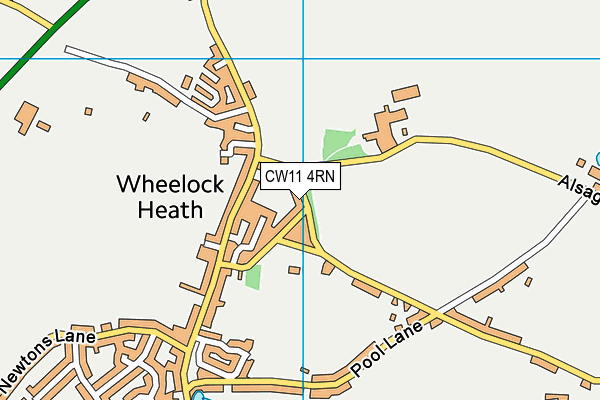 CW11 4RN map - OS VectorMap District (Ordnance Survey)